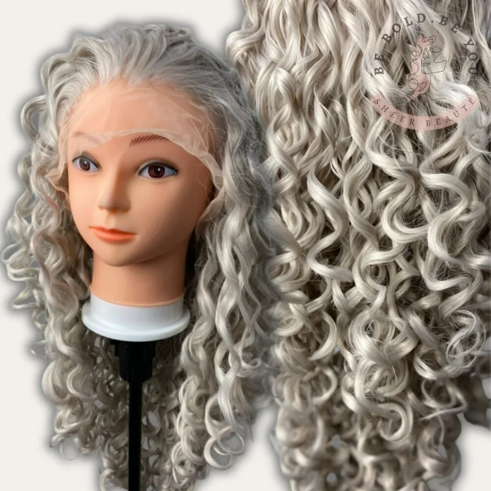 Silver Grey Lace Front Wig